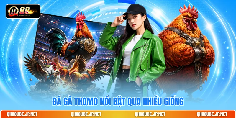 Đá gà Thomo nổi bật qua nhiều giống