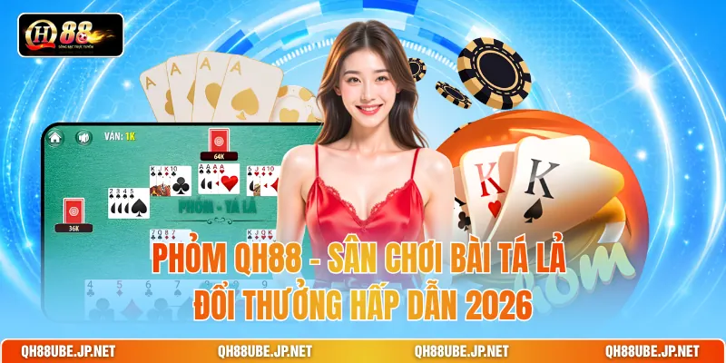Phỏm QH88 - Sân Chơi Bài Tá Lả Đổi Thưởng Hấp Dẫn 2026
